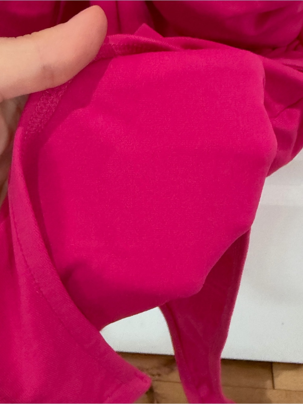 Zara Barbie Pink Fuchsia Bow bodysuit NWT SMALL - Picture 6 of 10
